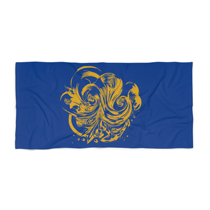 Prosperity -I - Mantra-Inspired Beach Towel