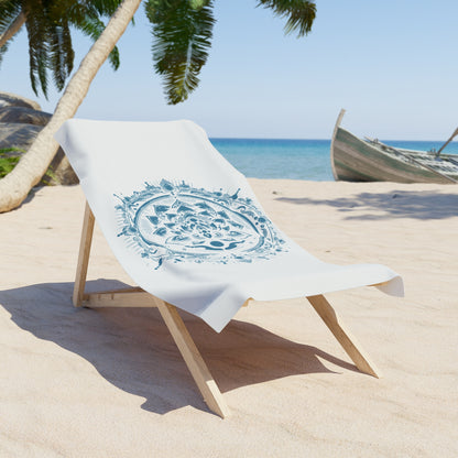 "Tranquil" - I -  Mantra Inspired Beach Towel