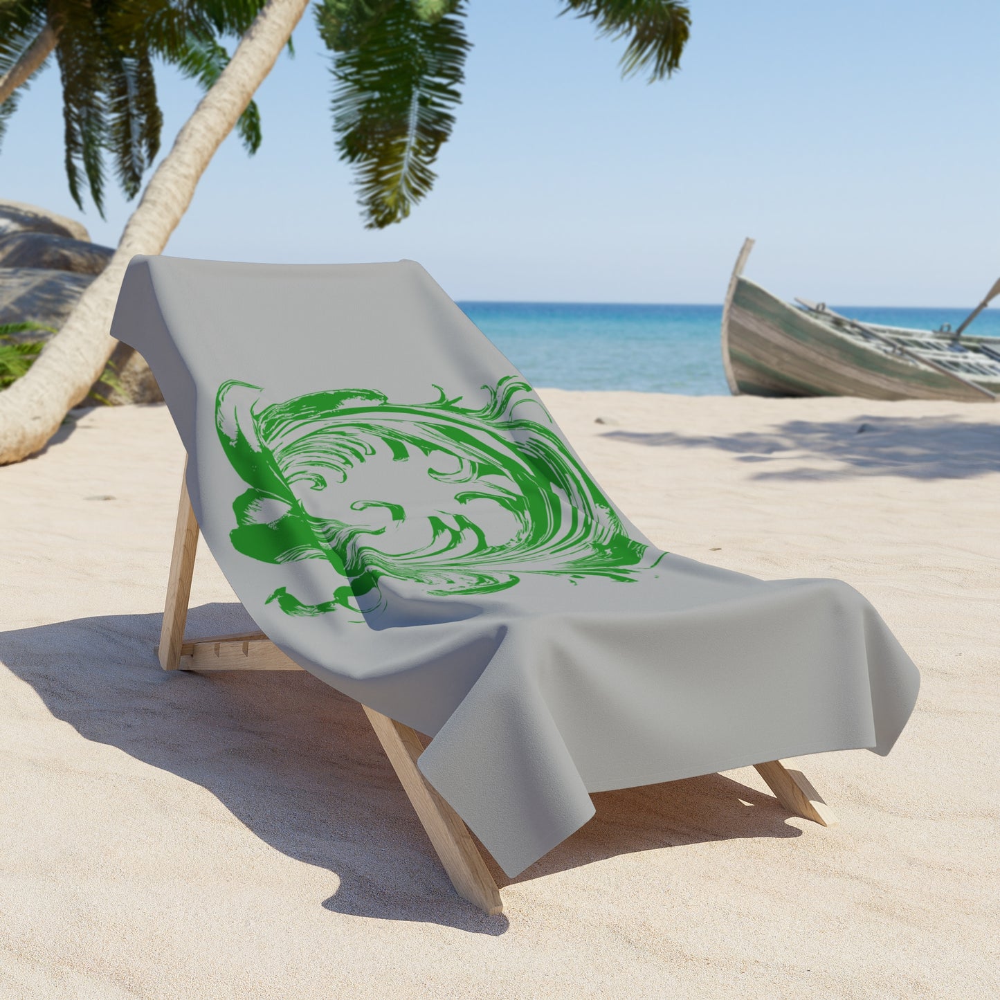 Prosperity -II - Mantra-Inspired Beach Towel