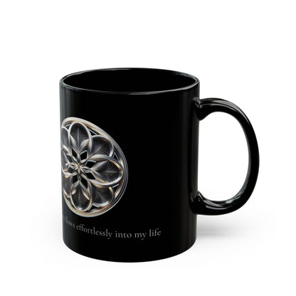 "Love" - I -  Mantra-Inspired Black Mug (11oz, 15oz)