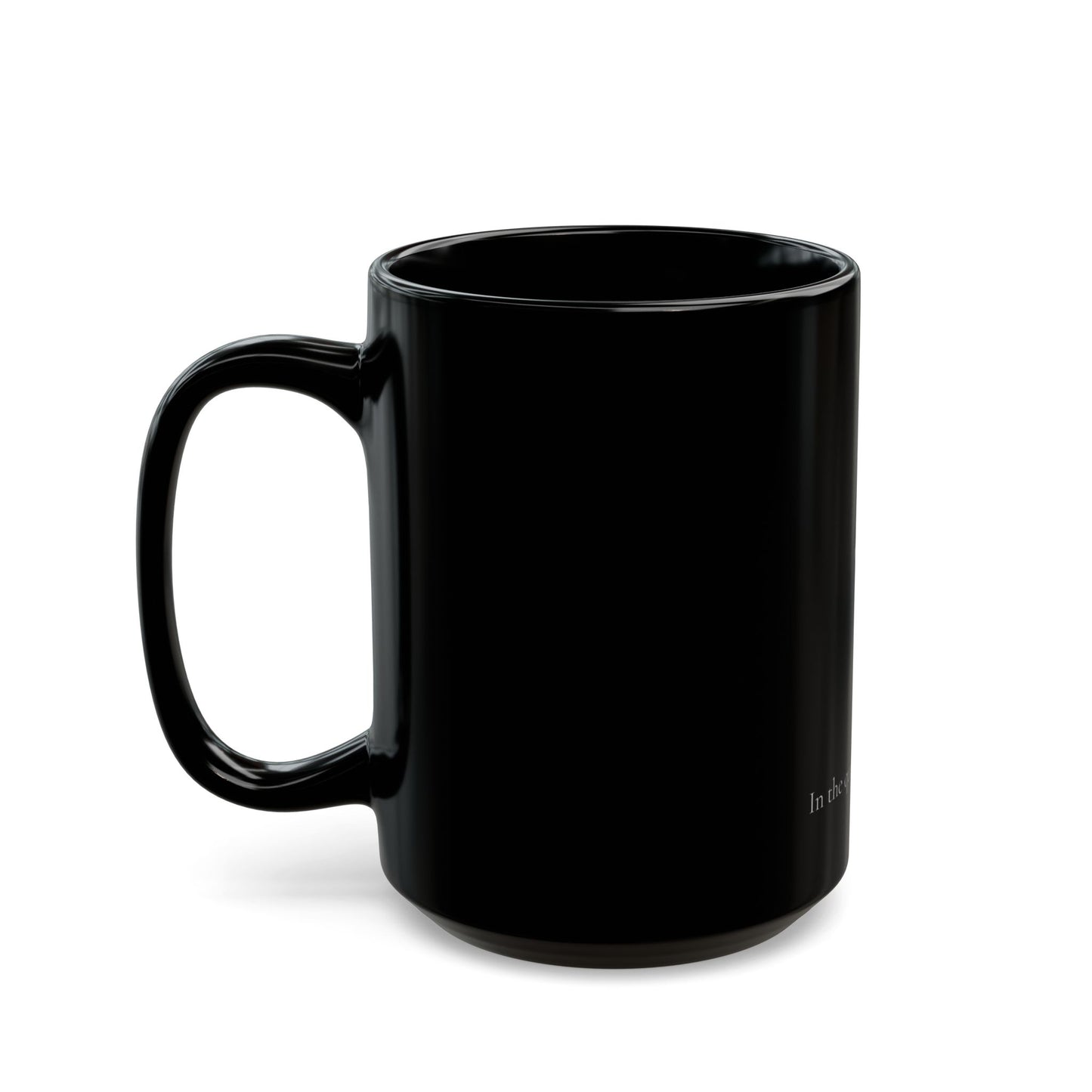 "Peace"  Mantra-Inspired Black Mug (11oz, 15oz)